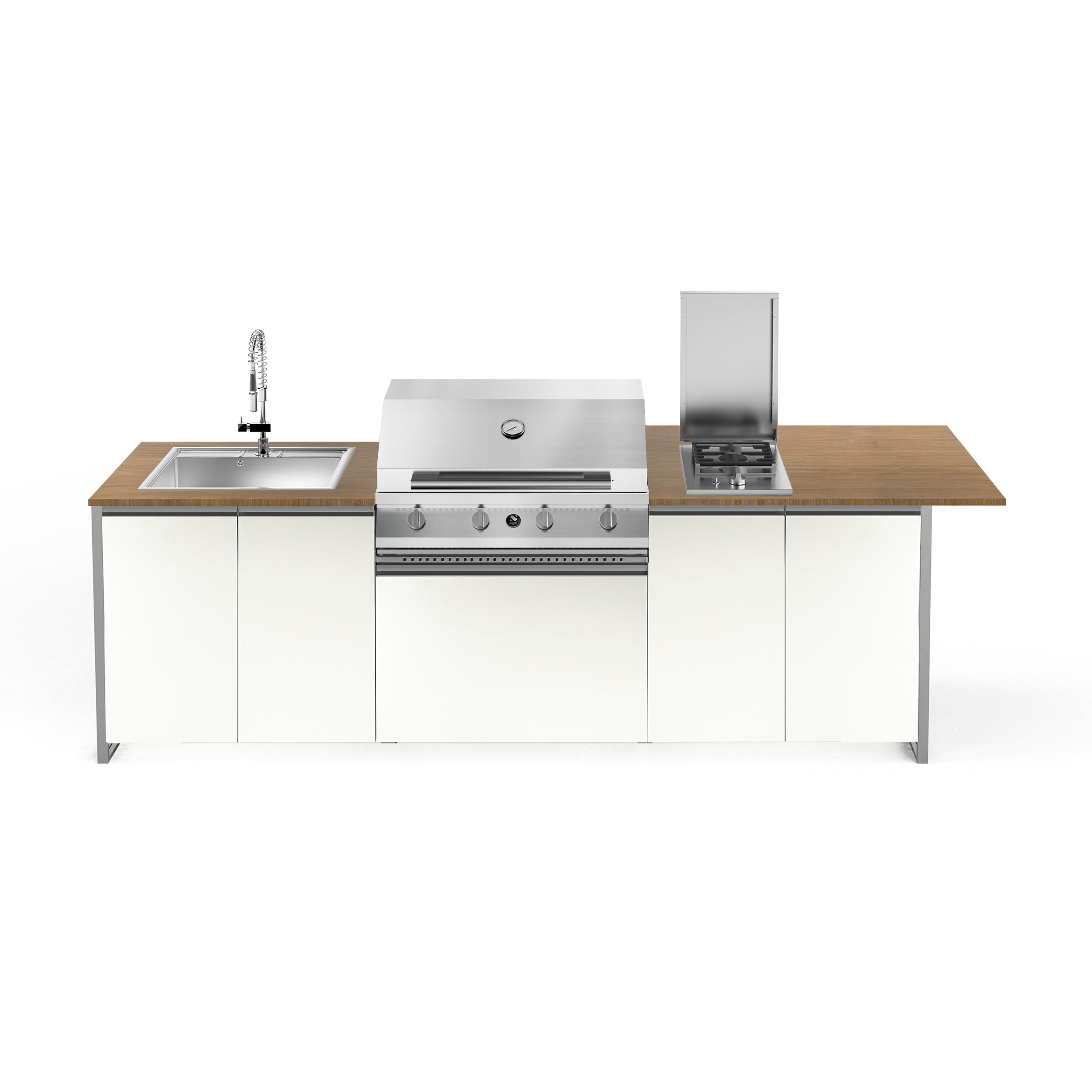 ΚΟΥΖΙΝΑ ΕΞΩΤΕΡΙΚΗΣ ΧΡΗΣΗΣ STEEL GEA BRENTA31080-QL-NA-CR | BBQ STEEL 90εκ. | ΝΕΡΟΧΥΤΗΣ 75εκ. | ΕΣΤΙΑ ΑΕΡΙΟΥ 2